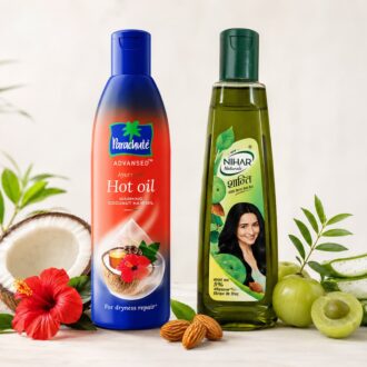 پک دوتایی روغن مو؛ روغن هات اویل و آملا